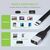 Techly ICOC USBC-RJ45 Flat USB-C to RJ45 Gigabit Cable