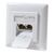 LogiLink NP0123 Cat.6A 2-Port Shielded Wall Outlet White