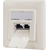 LogiLink NP0128 Cat.6A Wall Outlet 2x RJ45 Shielded White