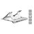 Conceptronic DONN35S Laptop Stand with USB-C MST Dock