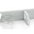 Equip 327312 19" 1U Cable Management Panel Light Grey