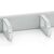 Equip 327312 19" 1U Cable Management Panel Light Grey