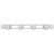 Intellinet 711043 19" 1U Cable Panel 4 Short Rings Grey