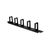 LogiLink OR104B 19" 1U Cable Management Panel Black