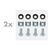 LogiLink 19in 2U Hinged Wall Bracket Black