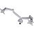 Kensington SmartFit One-Touch Dual Monitor Arm, Grey