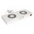 Equip 1U 19-inch Rack Fan Unit, 2 Fans, Grey RAL 7035