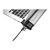 Kensington Laptop Locking Station 2.0 silver base with MicroSaver 2.0 keyed cable lock
