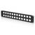 DIGITUS 2U 19" Panel for 24 D-Type Modules, Black