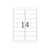 HERMA 8635 A4 Labels 99.1 × 38.1 mm White 140 Pack