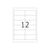HERMA 8628 A4 Labels 97 × 42.3 mm White 120 Pack