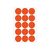 HERMA 2272 Colour Dots Ø 32 mm Red 480 Pack