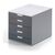Durable VARICOLOR 5 Drawer Box 5 Drawers A4 Grey