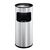 Durable Ash and Waste Bin 17 L Silver