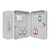WEDO Key Cabinet for 24 Keys, Light Grey