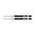 Parker QUINK Gel Refill Medium, Black, 2 Pack