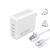 4smarts GaN Flex Pro 200W 4 USB-C Travel Charger White