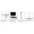 Equip 650882 Transparent Glass Desktop Monitor Stand