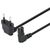 Manhattan Angled EU Power Cable C7 to CEE 7/16, 2m, Black