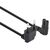 Manhattan Angled EU Power Cable C7 to CEE 7/16, 2m, Black