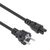 Manhattan EU Power Cable C5 to CEE 7/7, 1m, Black
