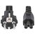 Manhattan EU Power Cable C5 to CEE 7/7, 1m, Black
