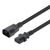 Manhattan Power Extension Cable C13 Female to C14 Male, 1m, Black