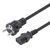 Manhattan EU Power Cable C13 to CEE 7/7, 5m, Black