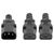 Manhattan 157469 Power Y-Splitter Cable, 2 × C13 Female to C14 Male, 1.8m, Black
