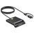Manhattan 102759 Smart Card Reader with USB-C / USB-A Combo Connector, 1m, Black