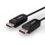 Lindy 38520 UHBR10 hybrid optical DisplayPort cable 10 m Black