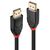 Lindy 41081 20 m active DisplayPort cable, DP 1.2, 4K60, Black