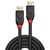 Lindy 41081 20 m active DisplayPort cable, DP 1.2, 4K60, Black