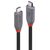 Lindy 36958 black 2 m Anthra Line USB4 USB-C cable