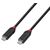 Lindy 37002 black 2 m Black Line USB4 USB-C cable