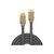 Lindy 36295 7.5 m Gold Line DisplayPort cable, DP 1.2, 4K60, Grey