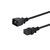 Equip 112130 black C20 to C19 power cable 1.8 m
