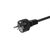 Equip 112111 black Schuko CEE 7/7 (180°) to C13 power cable 3 m