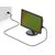 Equip 112111 black Schuko CEE 7/7 (180°) to C13 power cable 3 m