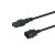 Equip 112170 black C14 to C15 power cable 1.8 m