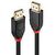 Lindy 41081 20 m active DisplayPort cable, DP 1.2, 4K60, Black