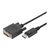 DIGITUS AK-990900-020-S DisplayPort to DVI-D Cables, 2 m Each, 1080p60, Black, Pack of 10