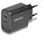 Lindy 65W GaN 2-Port USB-C Charger, Euro Plug, Black