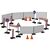 JAMARA Construction Area Accessory Set, 1:20, 38 Pieces, Barriers, Signs & Fences, Ages 6+