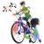 JAMARA Bicycle with Sound Moving Toy, Blue, Music & LED Lights, Ages 6+