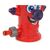 JAMARA McFizz Hydrant Happy Garden Water Sprinkler Toy, Red, Hose Adapter, Ages 3+
