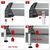 Brennenstuhl 1990500010 Alu-Office-Line Desk Clamp Pair with Locking Screws