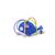 JAMARA McFizz Whale Garden Water Sprinkler Toy, Blue, Hose Adapter, Ages 3+