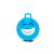 JAMARA HoppyDoo Smile Hopper Ball, Blue, 450mm, Pump Included, Ages 3+, 50kg Limit