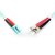 DIGITUS OM3 LC-ST Fibre Patch Cord 2m